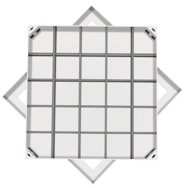 红花岗不锈钢方井展示